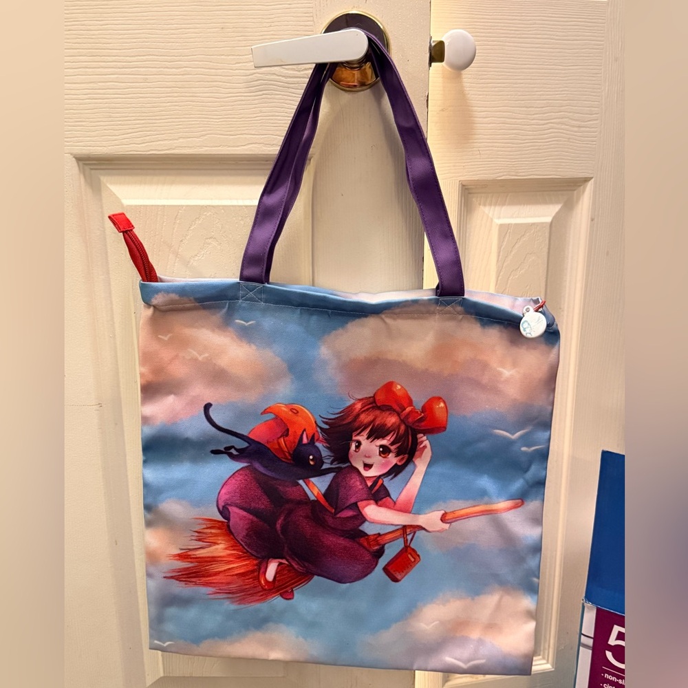 Camilla D’Errico Studios brand new “Kiki” Anime inspired Tote Bag with swag